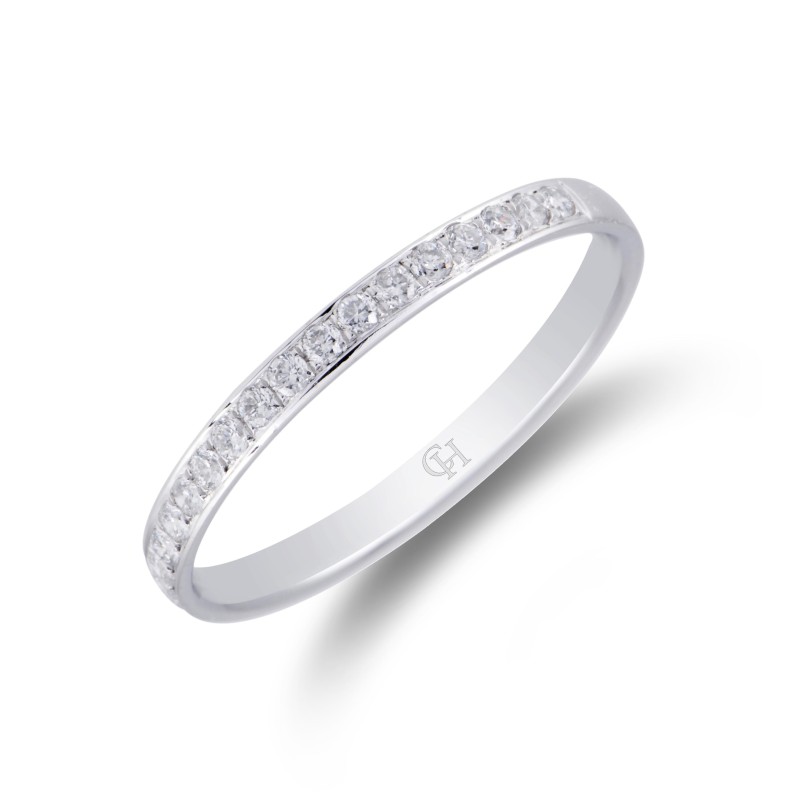 Palladium 0.20ct Diamond Eternity Ring