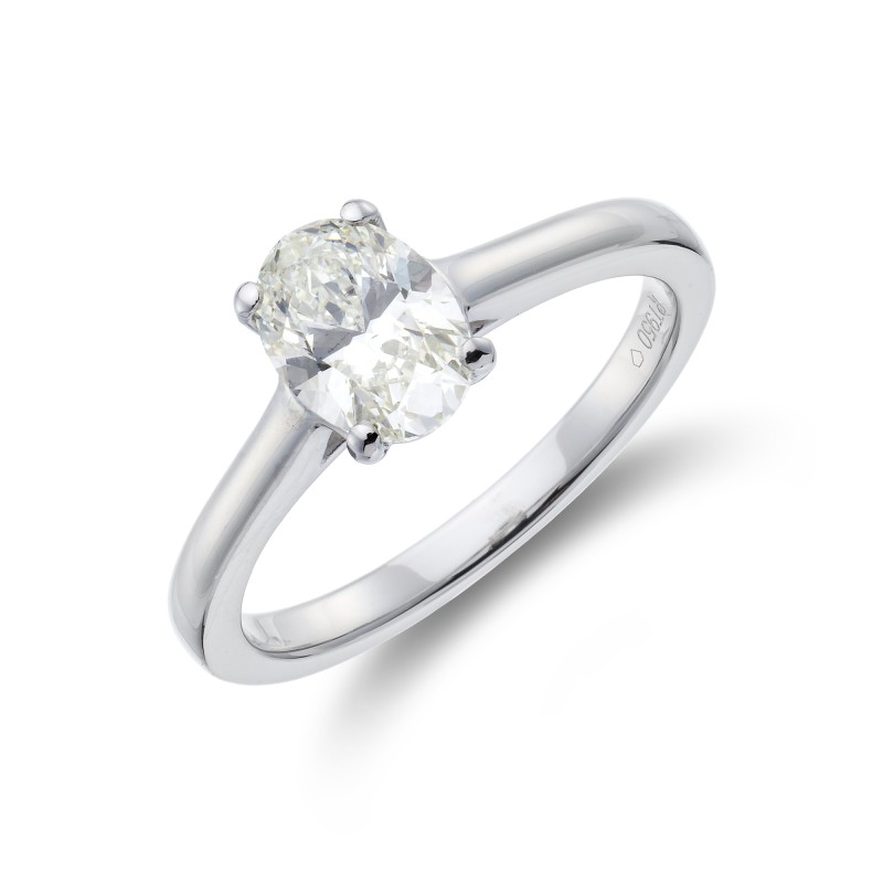 Platinum 1.00ct Diamond Solitaire Ring
