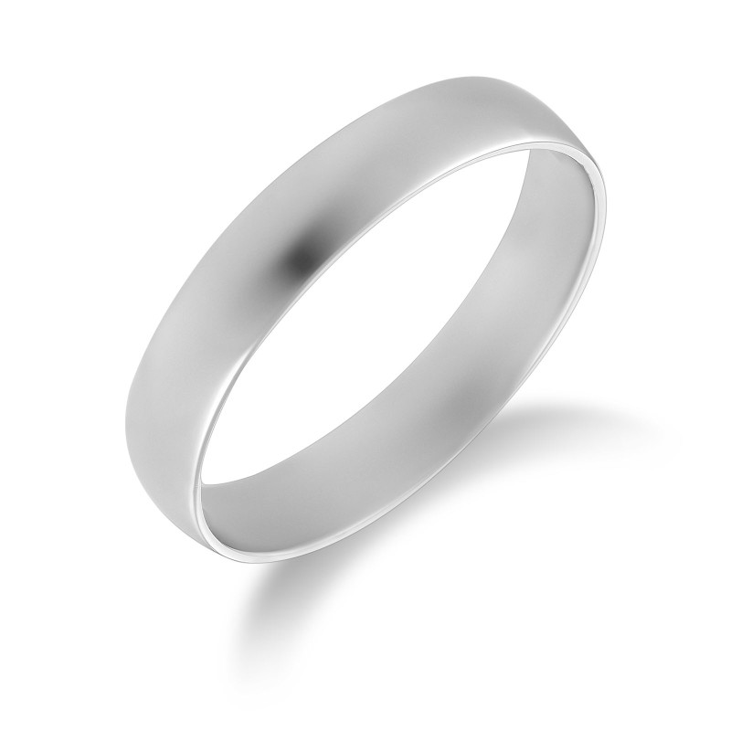 Platinum Light Court 4mm Wedding Band