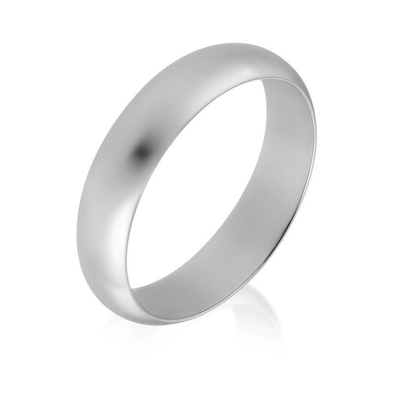 Platinum Flat Court 5mm Wedding Band