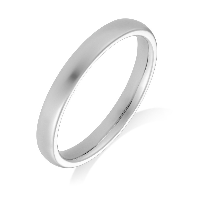 Platinum Medium Court 2.5mm Wedding Ring