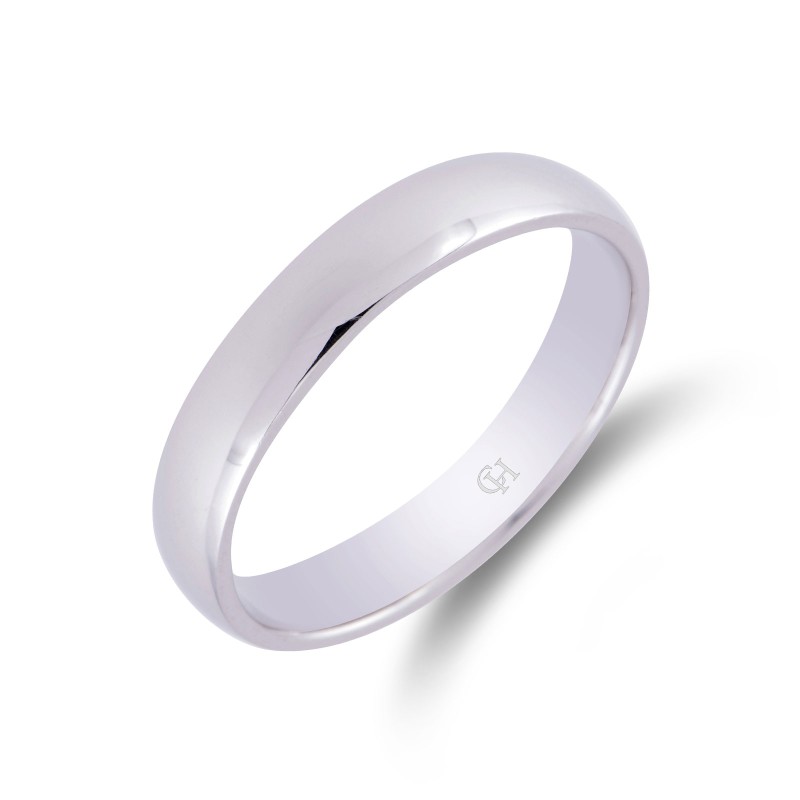 Palladium Light Court 4mm Wedding Ring