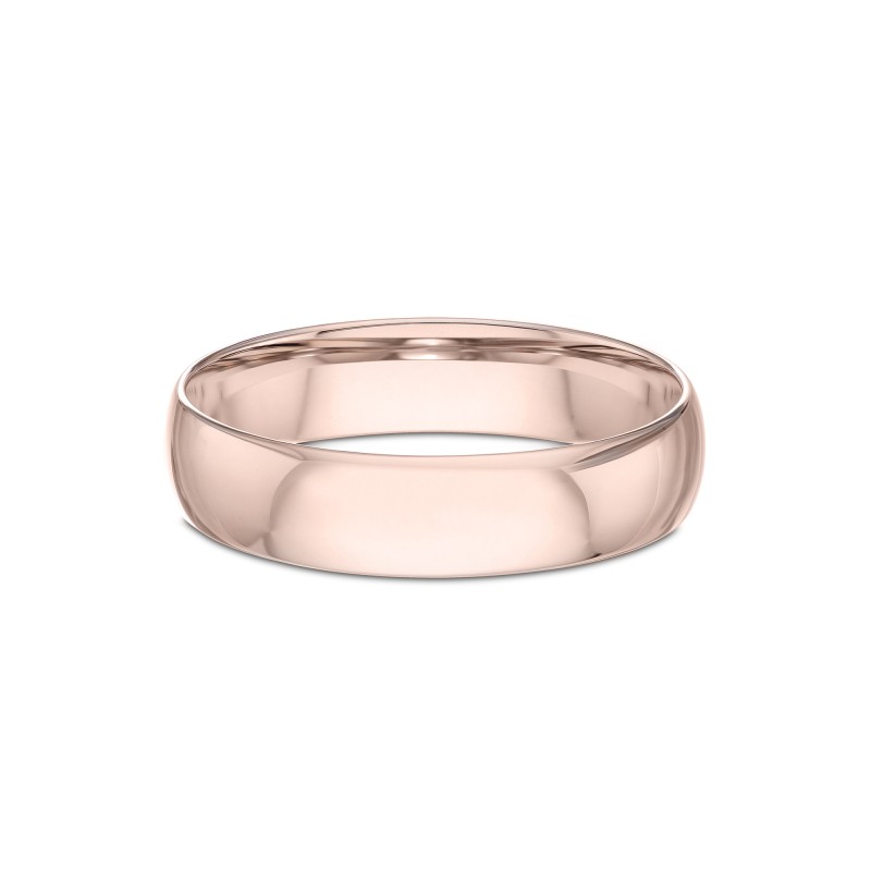 Gents 9ct Rose Gold 5mm Light Court Wedding Ring