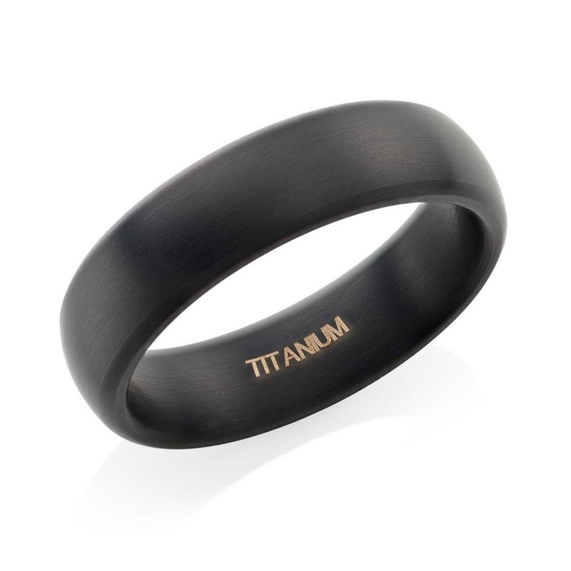 Titanium Black IP Wedding Band