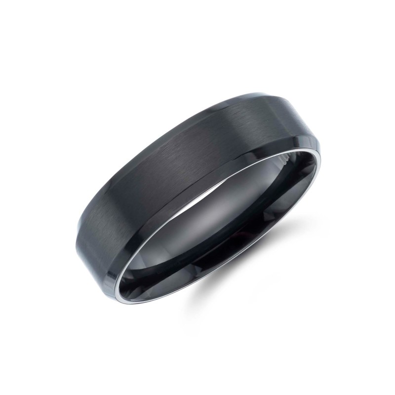 Titanium Black IP Wedding Band
