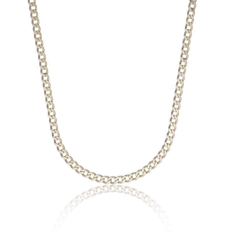 9ct Yellow Gold Gents 20&rdquo; 4.65mm Curb Chain Necklace