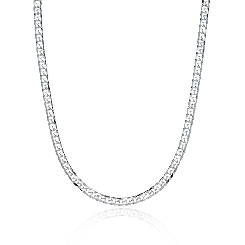 Simplicity | Silver 5mm Curb Necklace