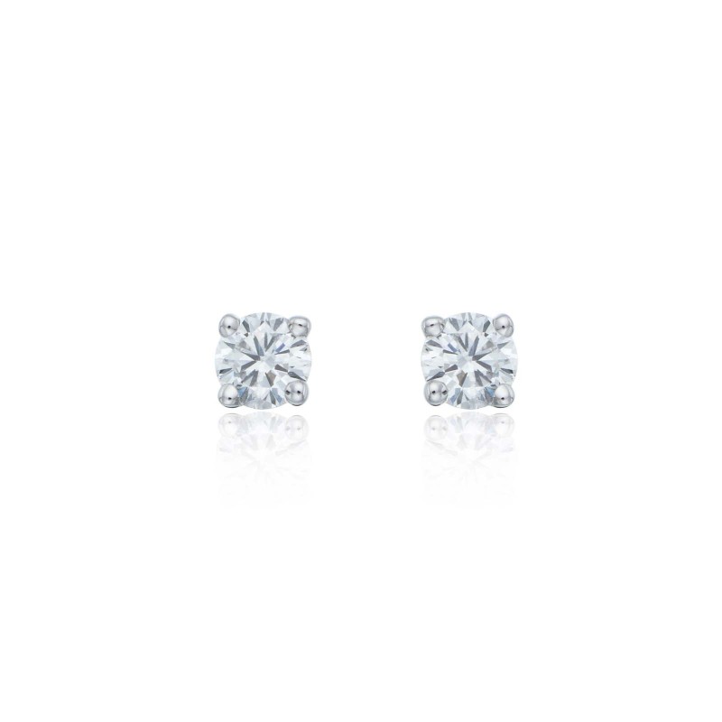 18ct White Gold Brilliant Cut 0.33ct Diamond Stud Earrings