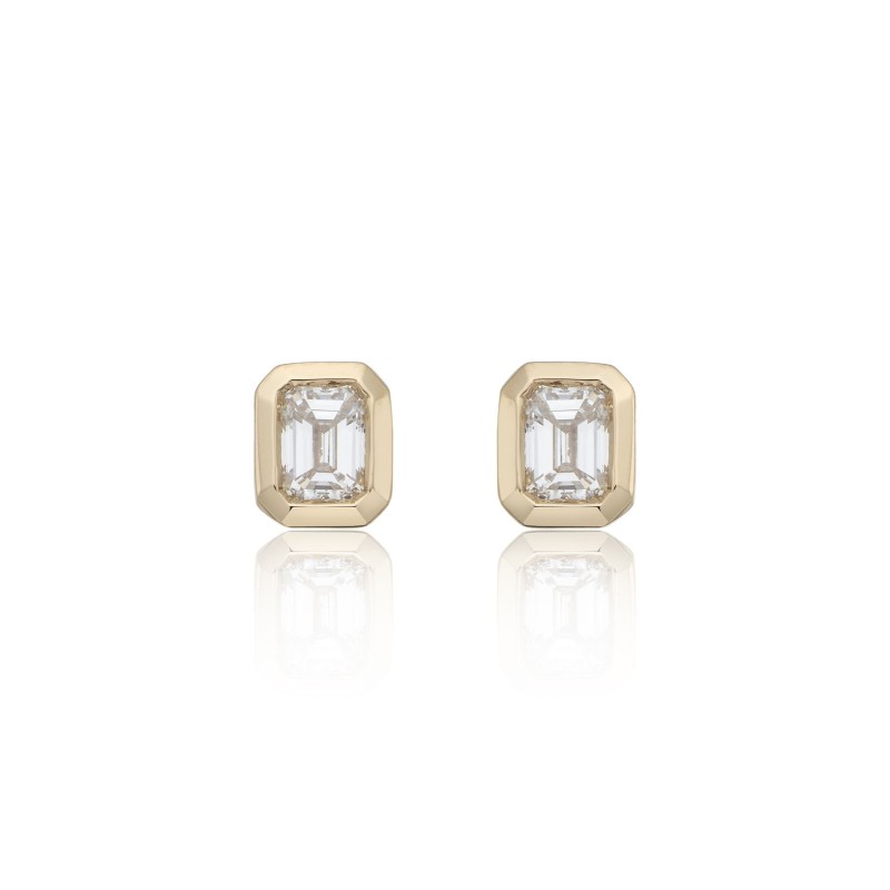 18ct Yellow Gold 0.28ct Solitaire Diamond Earrings