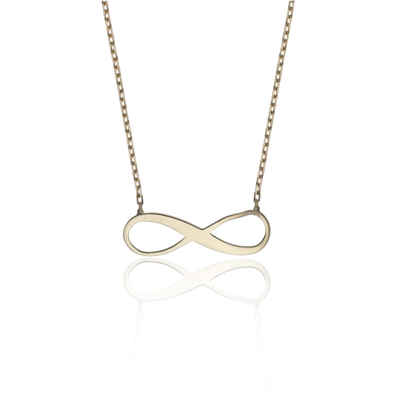 9ct Yellow Gold Mini Infinity Necklace