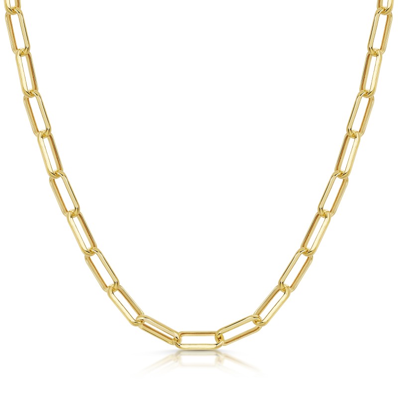 9ct Yellow Gold 20" Paper Chain Necklet