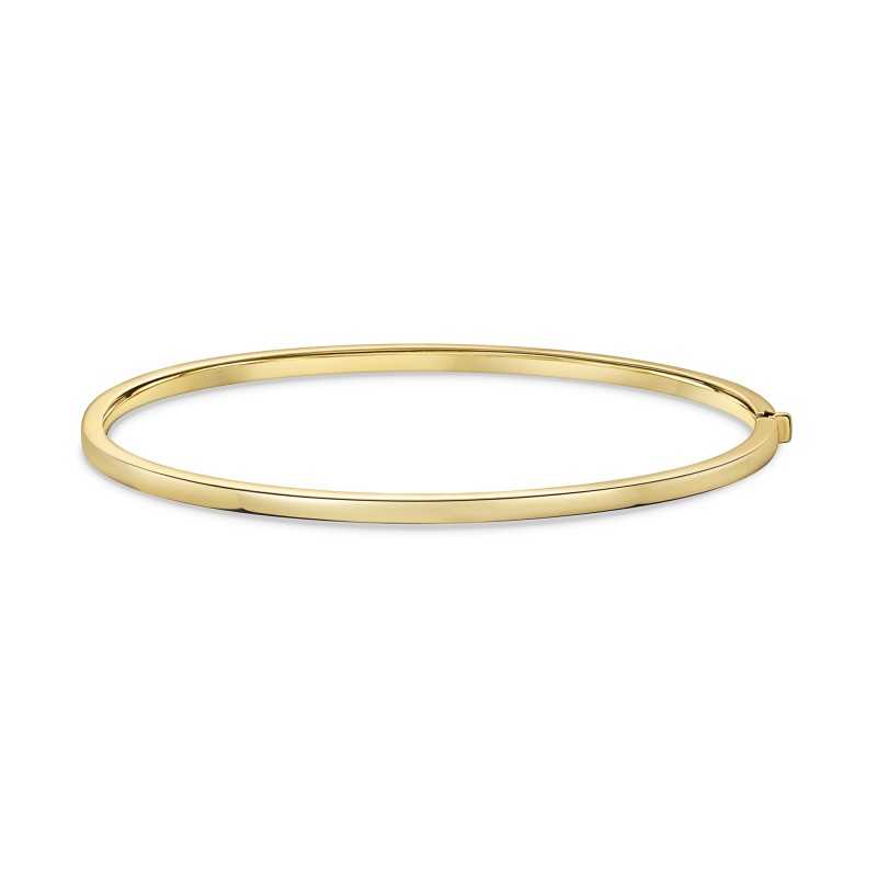 9ct Yellow Gold Plain Bangle