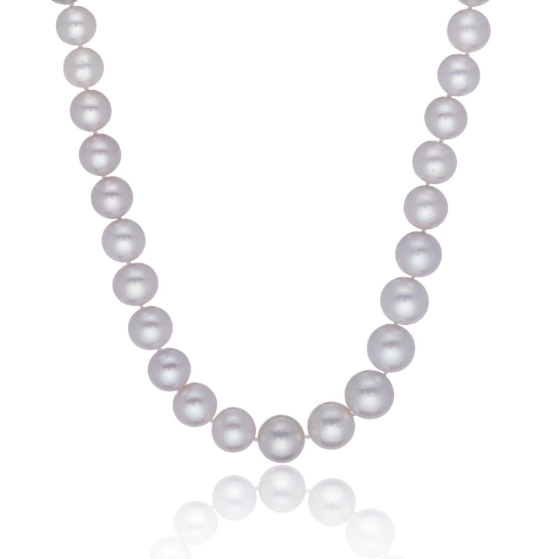 9ct Yellow Gold 11-13mm Freshwater Pearl Necklace