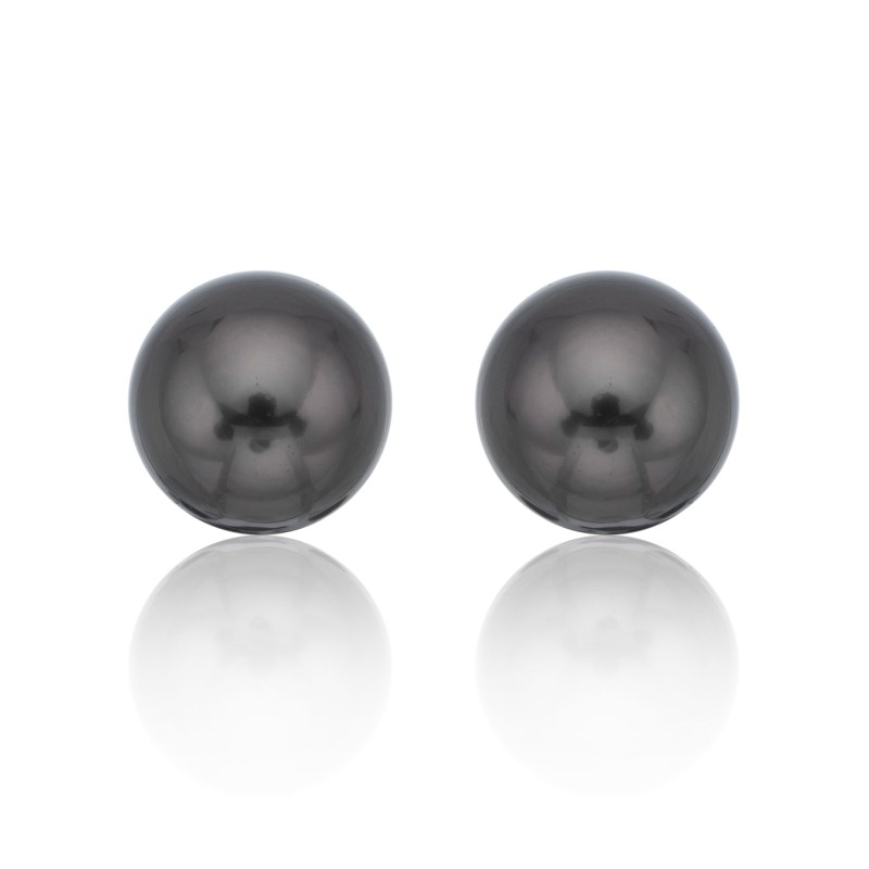 18ct White Gold Tahiti 10-11mm Pearl Earrings