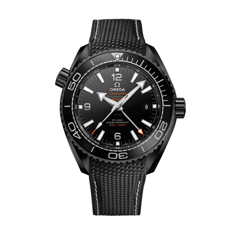 OMEGA Seamaster Planet Ocean 'Deep Black' 600M Co-Axial Master Chronometer GMT 45.5mm Mens Watch 215.92.46.22.01.001