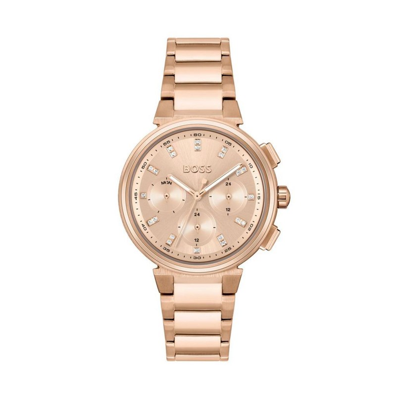 BOSS One Rose Gold Carnation Ladies Watch 1502678