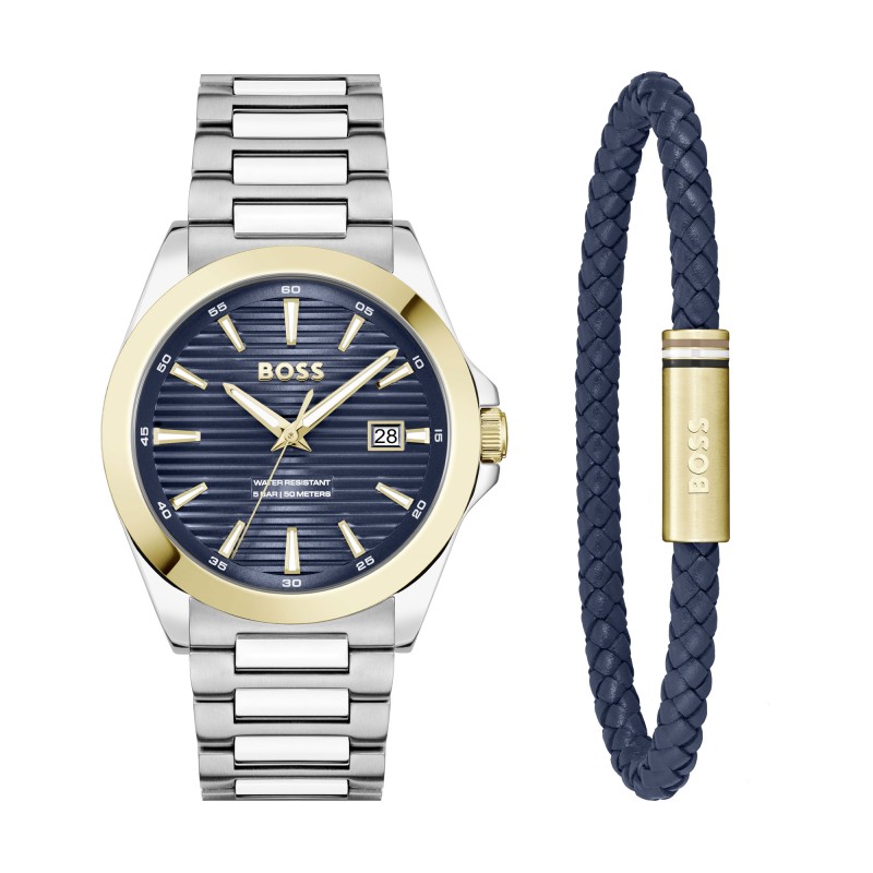BOSS Strike Watch & Bracelet Gift Set 1570191