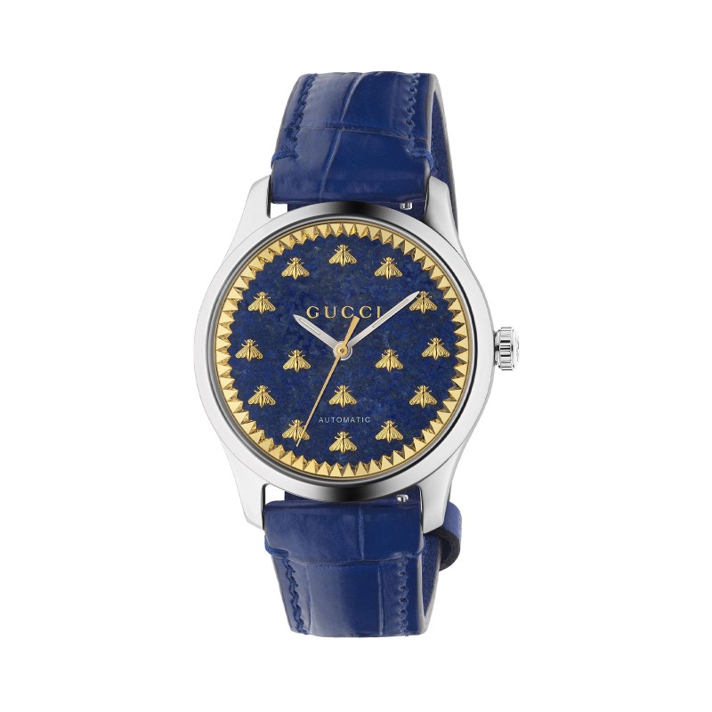 G-Timeless 38mm Automatic Lapiz Blue Dial Watch YA1264228