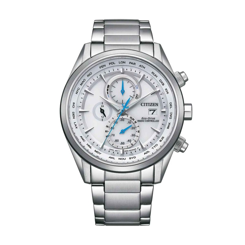Citizen World Chronograph A.T Atomic Timekeeping 43mm Watch AT8260-85A