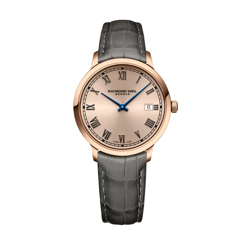 Raymond Weil Toccata Rose Gold Tone Leather Men’s Watch 5485-PC5-00859