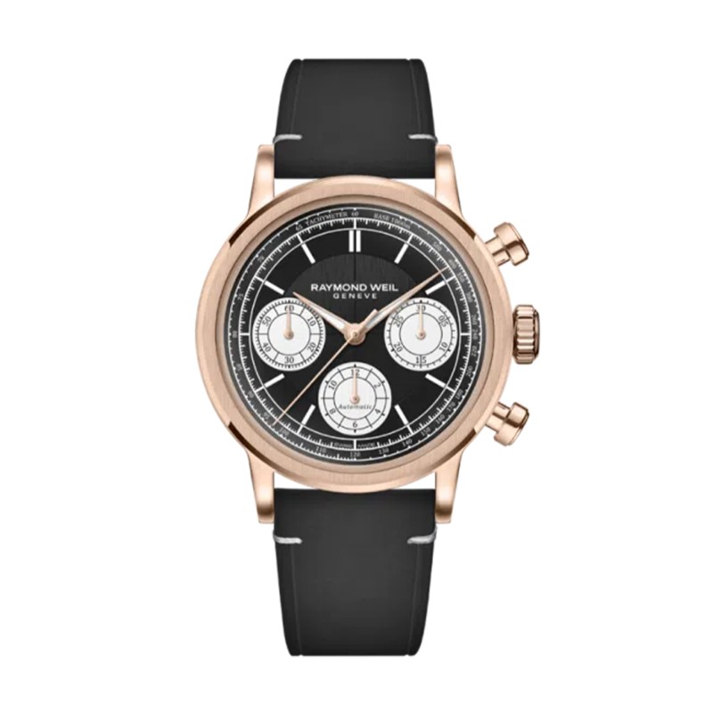 Raymond Weil Millesime Automatic Tri-Compax Chronograph 39mm Mens Watch 7765-PC5-20631