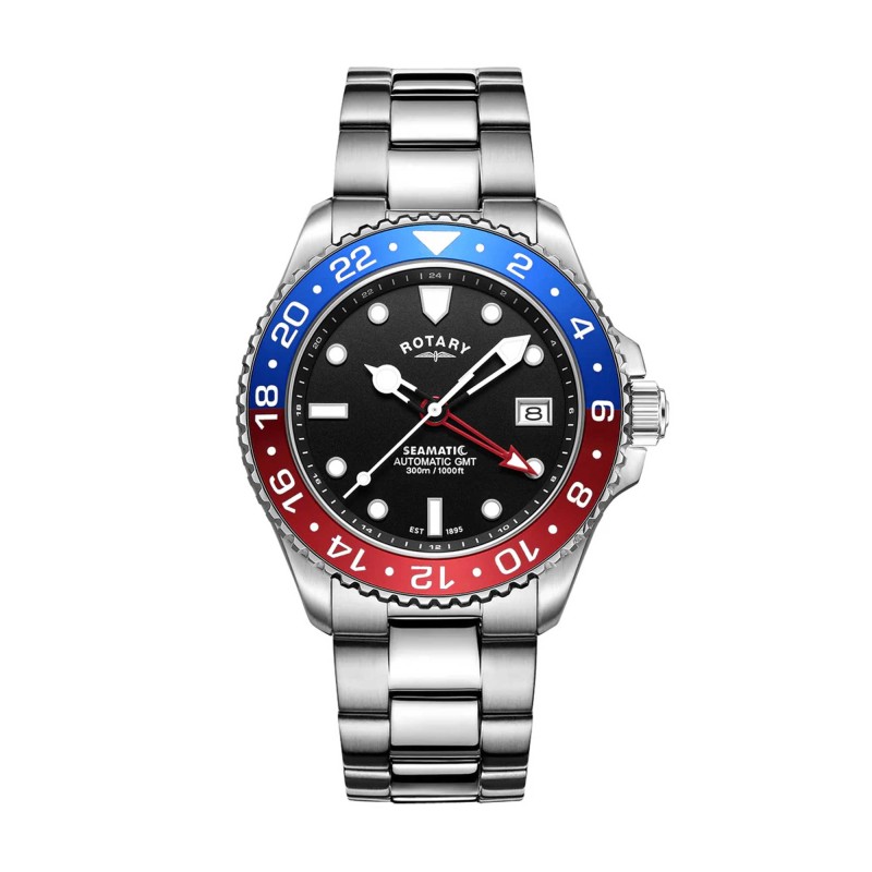 Rotary Seamatic 300 GMT Automatic Mens Watch GB04378/95
