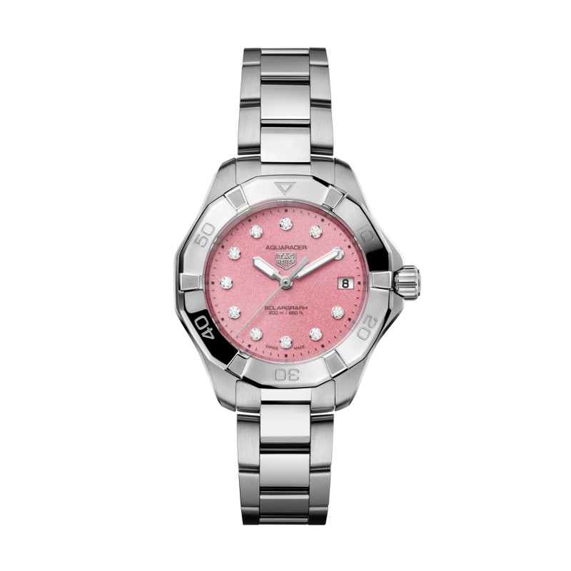 TAG Heuer Aquaracer 34mm Professional 200 Solargraph Diamond Ladies Watch WBP1318.BA0005