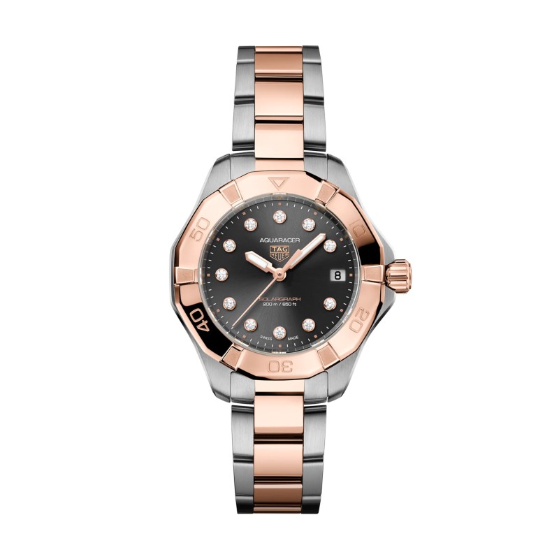 TAG Heuer Aquaracer Professional 200 Solargraph Solar Quartz 34mm Watch WBP1324.BB0005