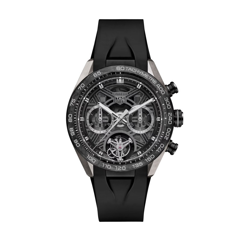 TAG Heuer Carrera Chronograph Tourbillon Extreme Sport 44mm Mens Watch CBU5080.FT6272
