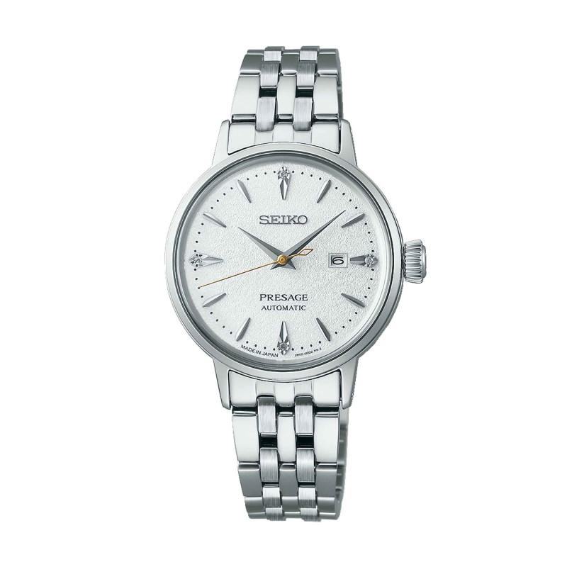Seiko Presage Cocktail Time Hot Buttered Rum Diamond-Set 30mm Watch SRE017J1