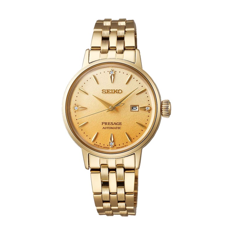 Seiko Presage Cocktail Time Eggnog Diamond-Set 30mm Watch SRE018J1