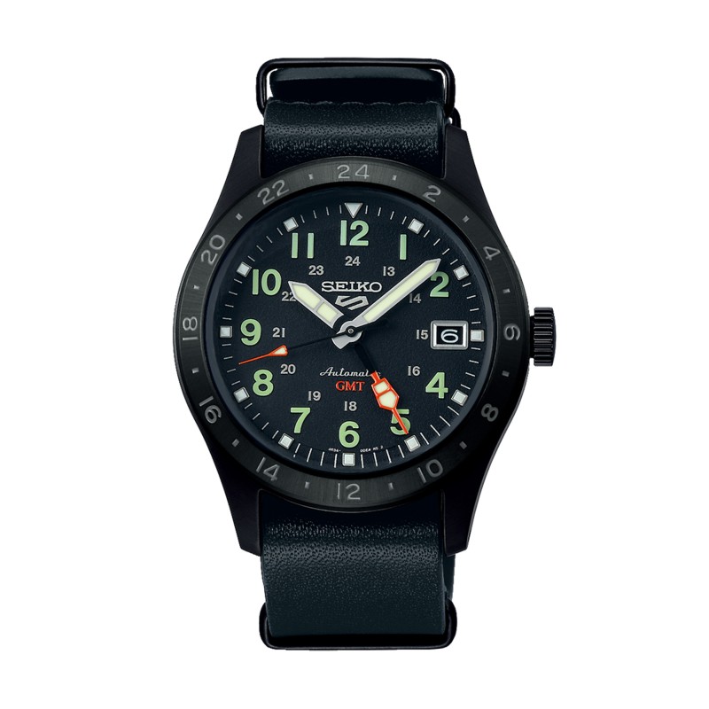 Seiko 5 Sports Field 'Deception' Mechanical GMT Mens Watch SSK025K1