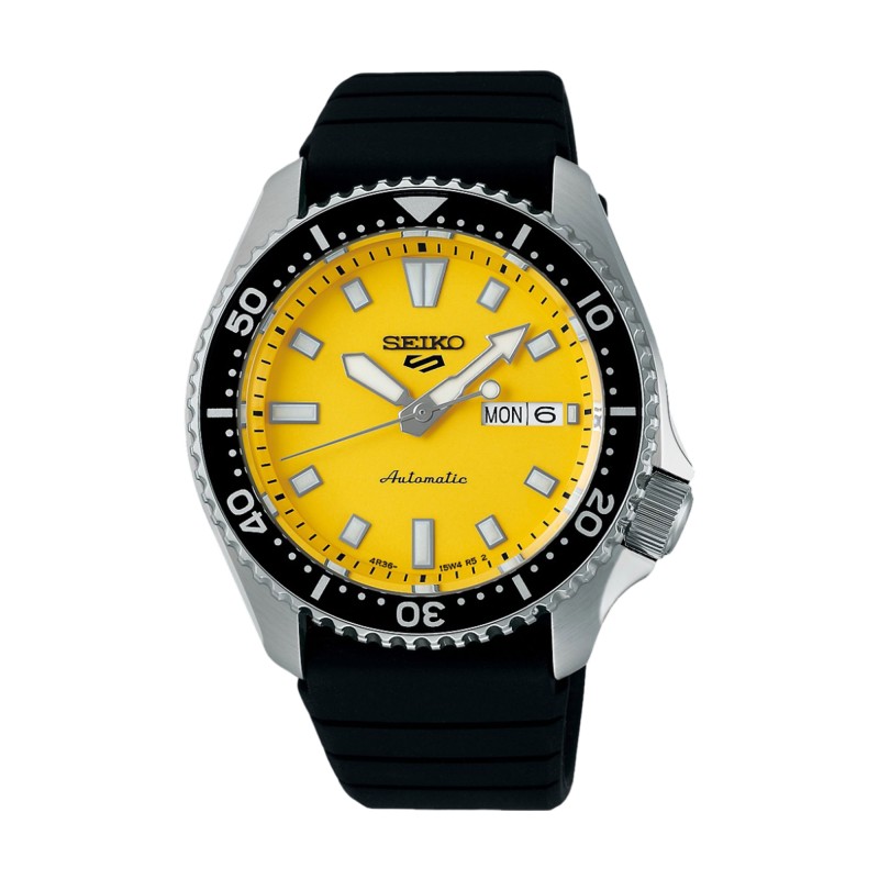 Seiko 5 Sports SKX Redux in Ki-iro Yellow 42mm Watch SRPL87K1