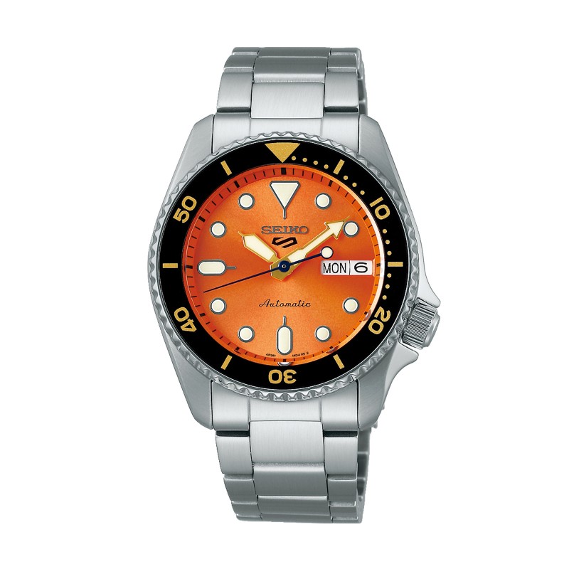 Seiko 5 Sports SKX 'Midi' Orange Mens Watch SRPK35K1