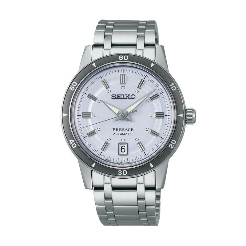 Seiko Presage Style 60s Silvery Violet Watch SRPL73J1