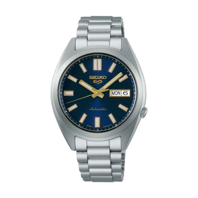 Seiko 5 Sports SNXS Vintage Gold Collection Blazer Blue Watch SRPL55K1