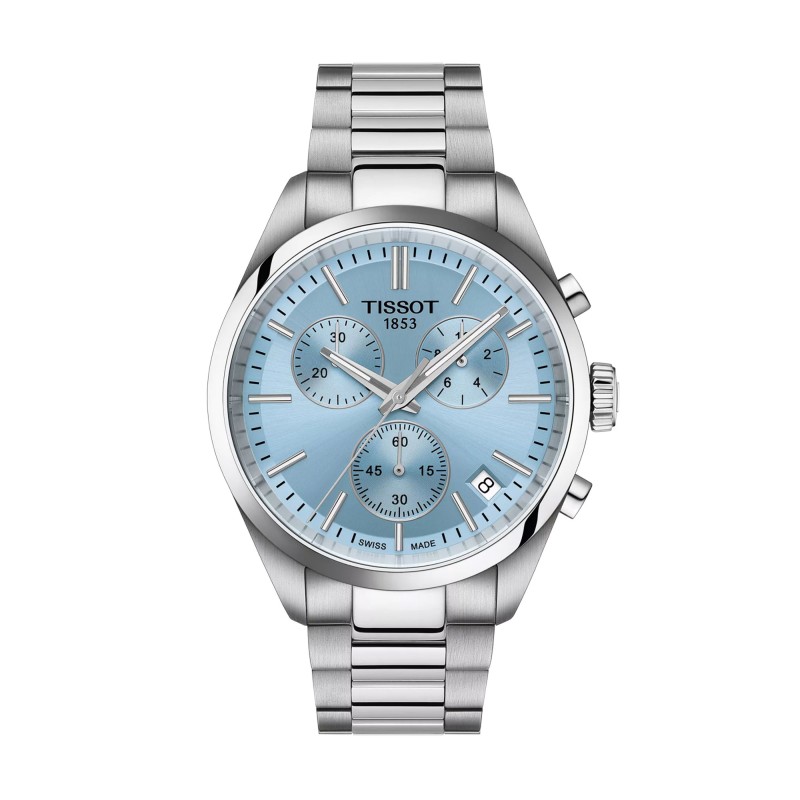 Tissot PR 100 Chronograph 40m  Ice Blue Mens Watch T150.417.11.351.00