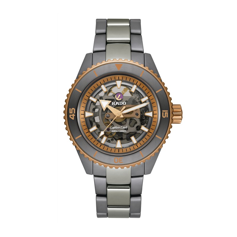 Rado Captain Cook Ceramic Skeleton Automatic 43mm Mens Watch R32148162 
