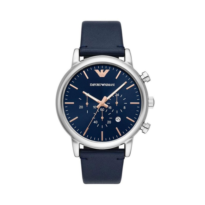 Armani Luigi Mens Watch AR11451 Blue Dial and Strap