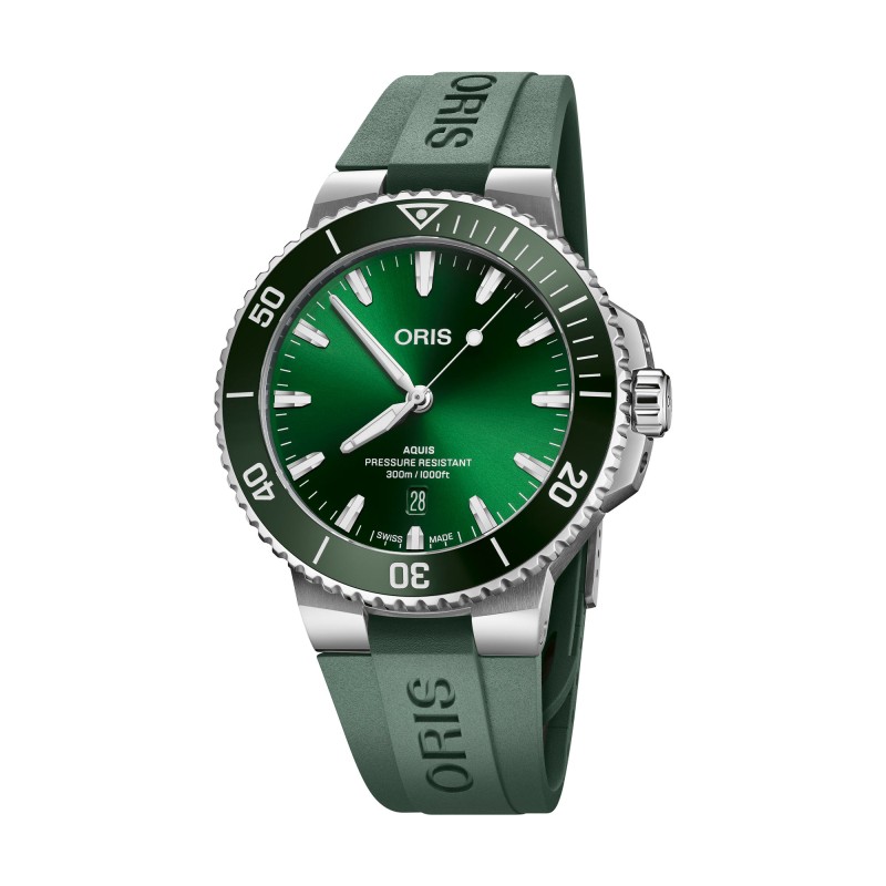 Oris Aquis Date 43.5mm Green Watch 01 733 7789 4157-07 4 23 37FC