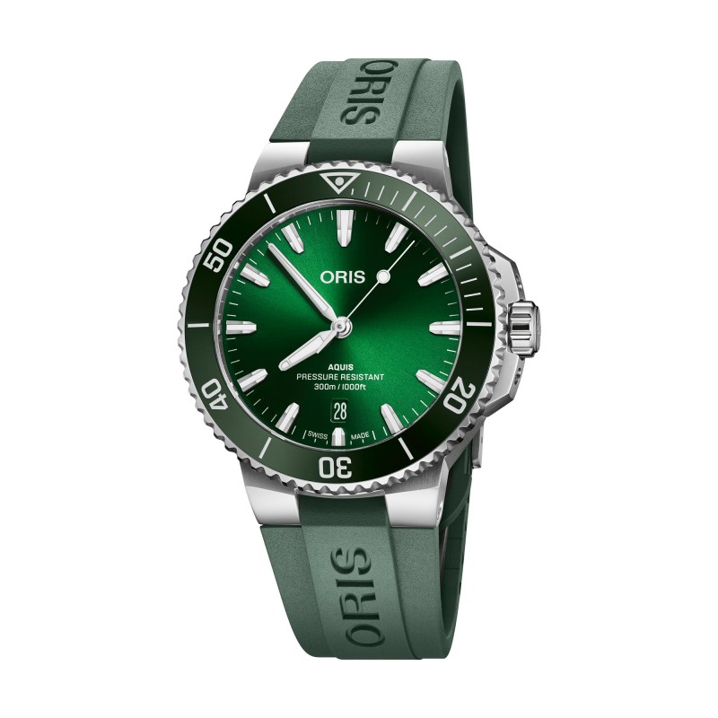 Oris Aquis Date 41.5mm Green Watch 01 733 7787 4157-07 4 22 37FC