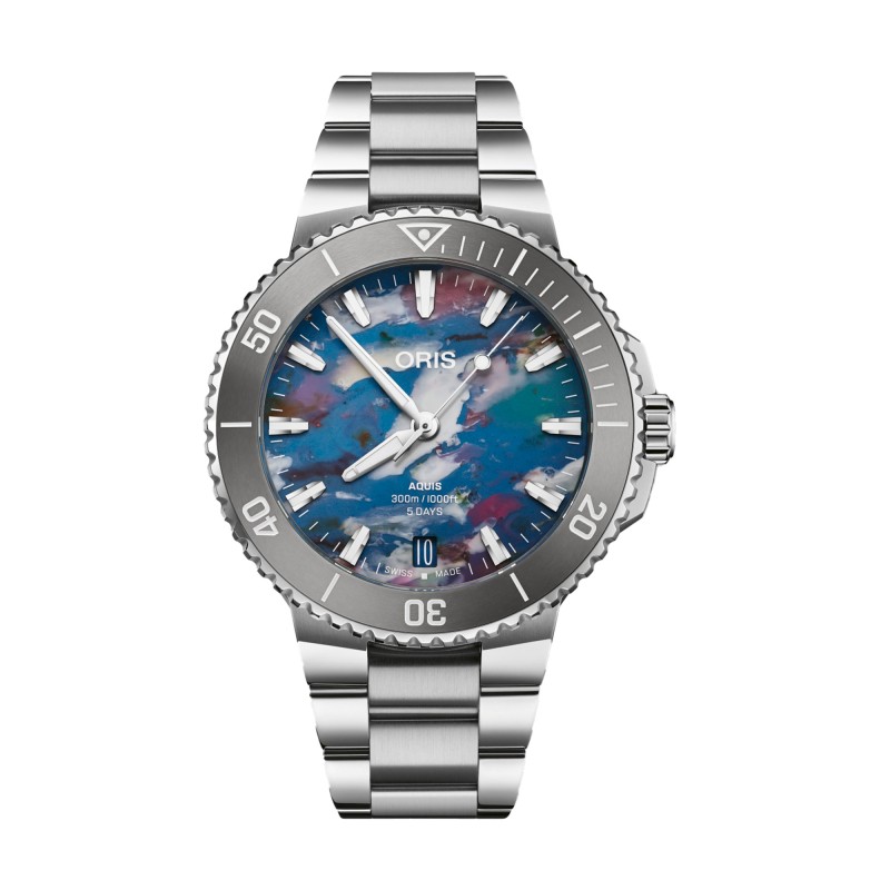Oris Aquis Date Upcycle Calibre 400 43.5mm Mens Watch 01 400 7790 4150-07 8 23 02PEB