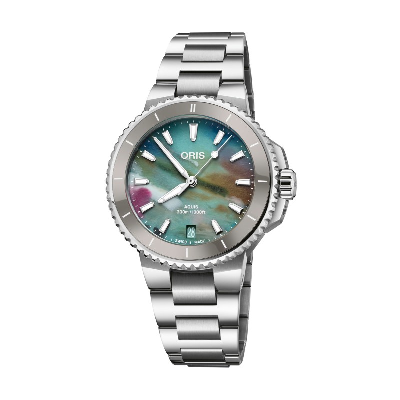 Oris Aquis Date Upcycle Unisex Watch 01 733 7792 4150-07 8 19 05P