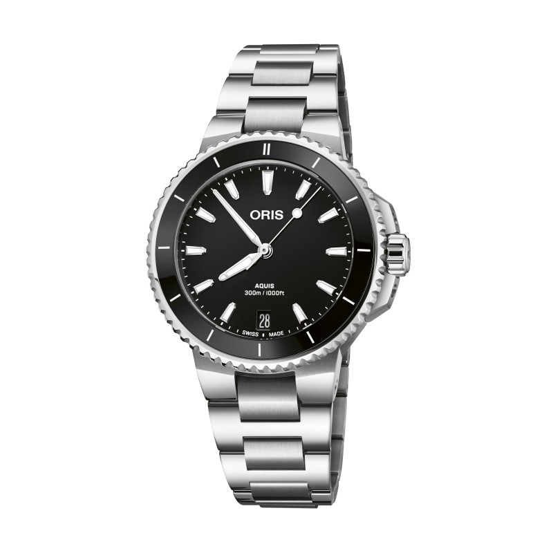 Oris Aquis Date 36.5mm Ladies Automatic Watch 01 733 7792 4154-07 8 19 05P