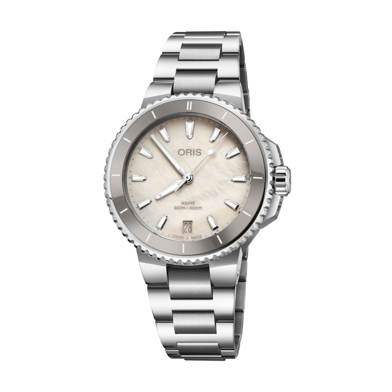 Oris Aquis Date 36.5mm Ladies Automatic Watch 01 733 7792 4151-07 8 19 05P