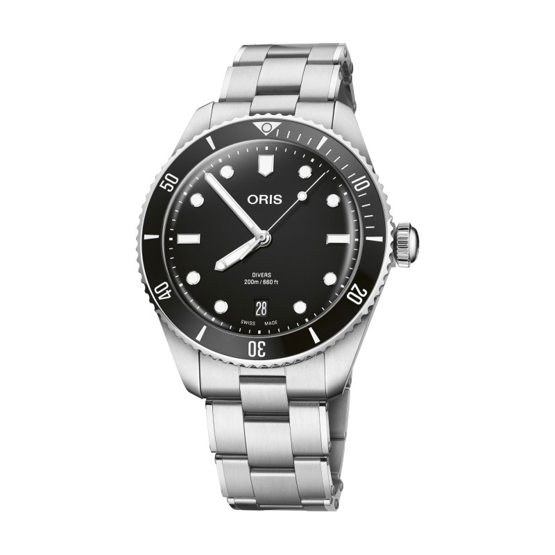 Oris Divers Date Automatic 39mm Watch 01 733 7795 4054-Set