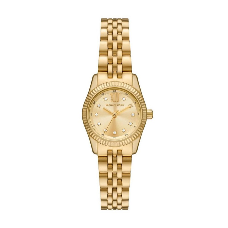 Michael Kors Petite Lexington Pave Quartz 26mm Gold-Tone Ladies Watch MK4741