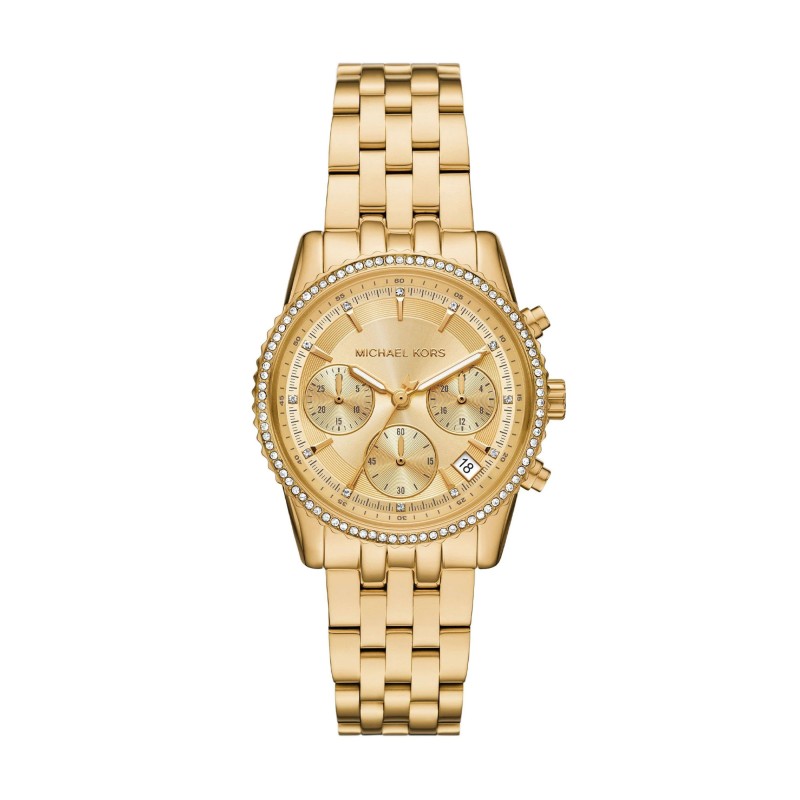 Michael Kors Mini Bryant Pavé Gold-Tone Ladies Watch MK7530