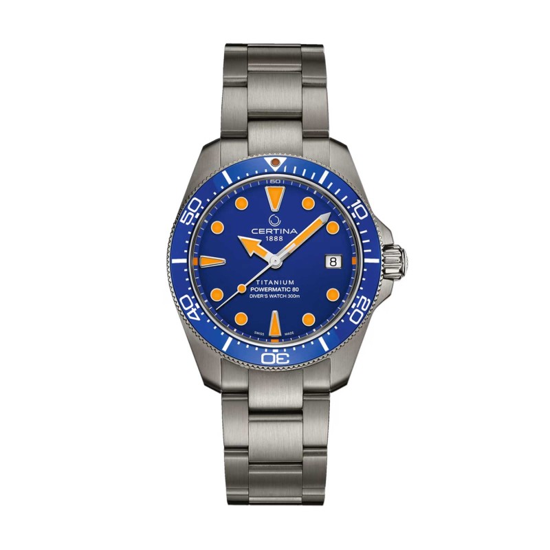 Certina DS Action Diver 38mm Titanium Watch C048.807.44.041.00