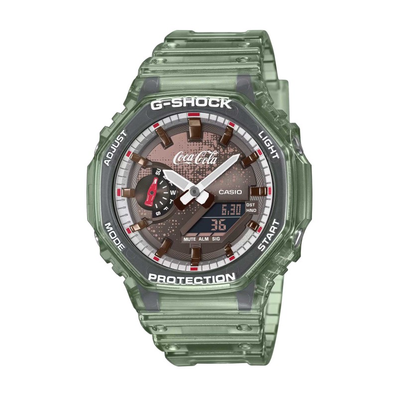 G-SHOCK Limited Edition 2100 Series Coca-Cola® Collaboration Analog-Digital Watch GA-2100CC-3A